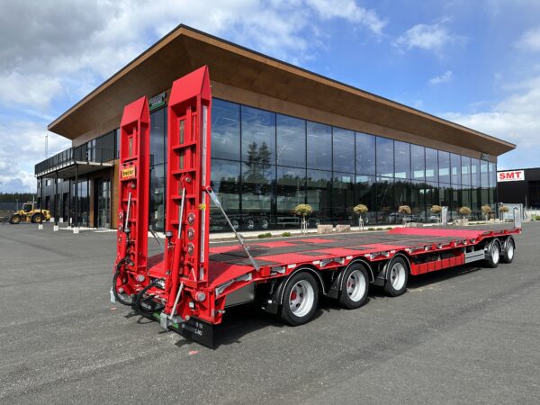 5 axlad 42 tons maskinvagn 2 ramper