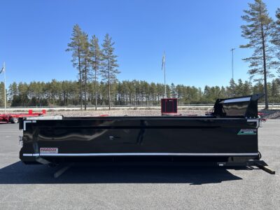 Dumperflak i svart sett från sidan.