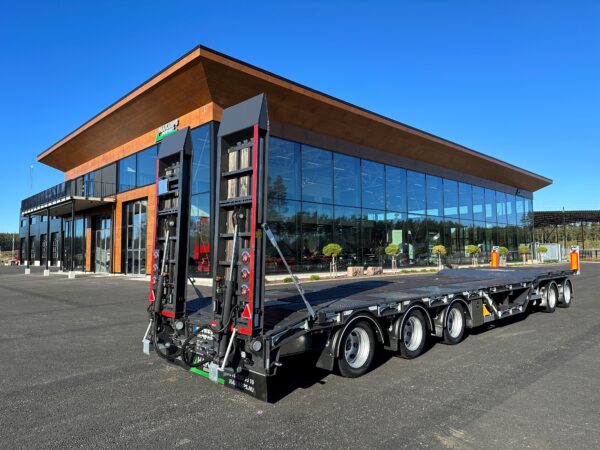 5 axlad 42 tons maskinvagn med hjulfickor