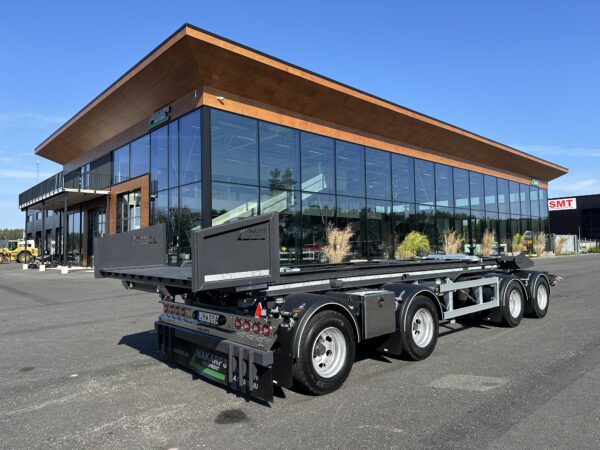 38 tons LVX vagn med tipp, skjutbar boggie och flak